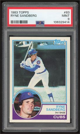 1983 Topps #83 Ryne Sandberg RC PSA 9 MINT