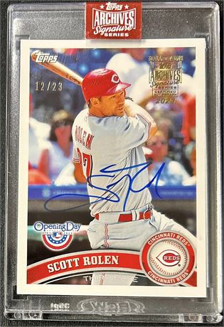 2023 Topps Archives Signature Series Scott Rolen 12/23