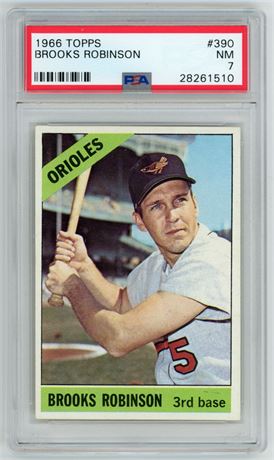 1966 Topps #390 Brooks Robinson PSA 7 NM