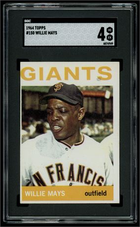 1964 Topps #150 Willie Mays SGC 4