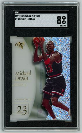 1997 Skybox EX 2001 #9 Michael Jordan SGC 8 NMMT