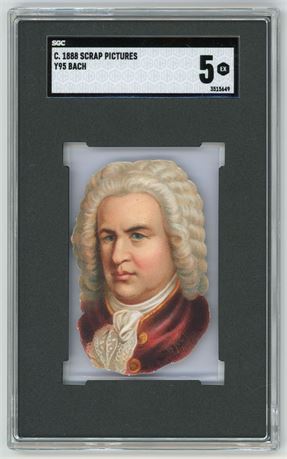 1888 Y95 Scrap Pictures Johann Sebastian Bach SGC 5 EX Pop 1