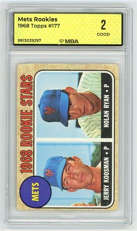 1968 Topps #177 Nolan Ryan RC MBA 2 GOOD
