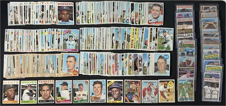 1964-1969 Topps Baseball Lot (300+) w/ 30 HOF VG to EX READ