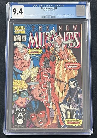 New Mutants #98 CGC 9.4 1991 1st App Deadpool