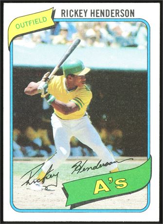 1980 Topps #482 Rickey Henderson RC VGEX-EX