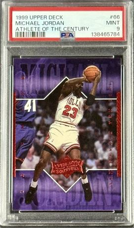 1999 Upper Deck #66 Michael Jordan Athlete Of The Century PSA 9 MINT