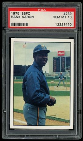 1975 SSPC #239 Hank Aaron PSA 10