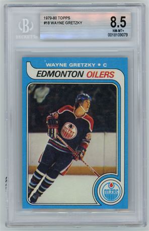 1979 Topps #18 Wayne Gretzky RC BGS 8.5 NMMT+