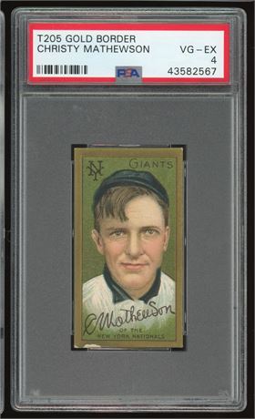 1911 T205 Sweet Caporal Christy Mathewson PSA 4 VGEX