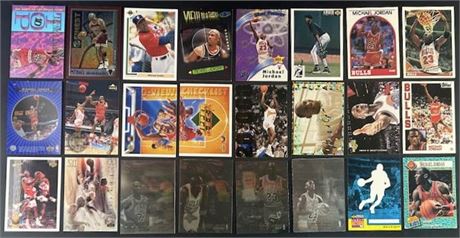 1989-1997 Michael Jordan Raw Card Lot (23) w/ Finest, Top 10, Star Power