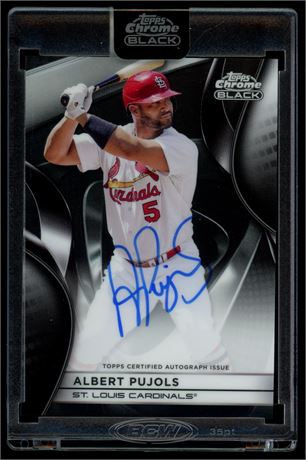 2025 Topps Chrome Black Albert Pujols Auto