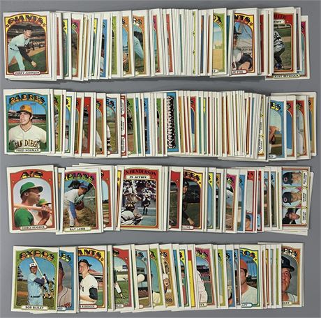 1972 Topps Starter Set (338 Cards) w/ 49 Hi #'s EX+ Average (READ)