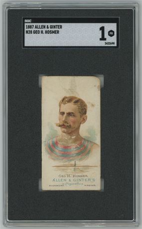 1887 Allen & Ginter N28 Geo H. Hosmer SGC 1 POOR