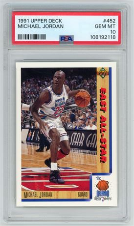 1991 Upper Deck #452 Michael Jordan PSA 10 GEM MINT