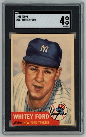1953 Topps #207 Whitey Ford SGC 4 VGEX