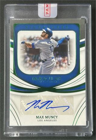 2022 Panini Immaculate Collection Signatures Max Muncy 1/5 Auto