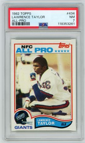 1982 Topps #434 Lawrence Taylor RC All-Pro PSA 7 NM