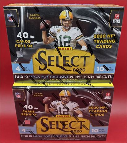 2020 Select Football Sealed Mega Box Lot (2)