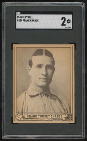 1940 Playball #234 Frank Chance SGC 2 GOOD