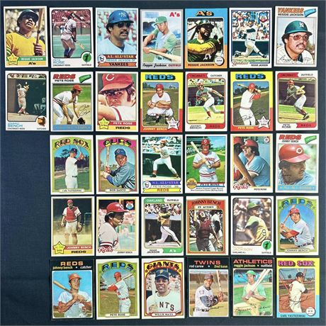 1972-1979 Topps Baseball Stars/Hof Lot (32) EX AVG READ