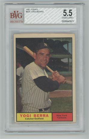 1961 Topps #425 Yogi Berra BVG 5.5 EX+