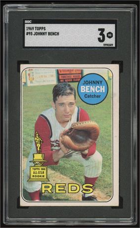 1969 Topps #95 Johnny Bench SGC 3 VG