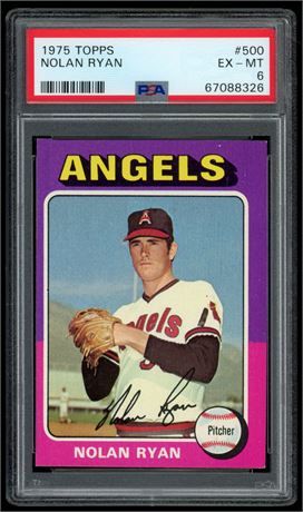 1975 Topps #500 Nolan Ryan PSA 6