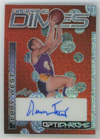 2023 Leaf Optichrome Jerry West Dropping Dimes Auto 1/1