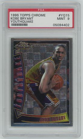 1996 Topps Chrome Youthquake Kobe Bryant RC PSA 9 MINT