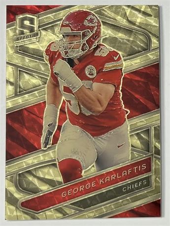 2024 Panini Spectra #56 George Karlaftis 1/1 Gold Vinyl