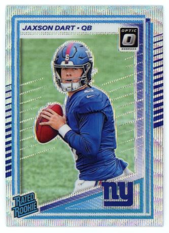 2025 Panini Donruss Optic #273 Jaxson Dart Rated Rookie 226/300 Hyper Prizm