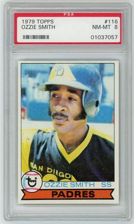 1979 Topps #116 Ozzie Smith RC PSA 8 NMMT