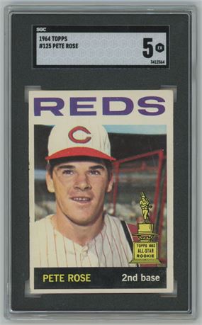 1964 Topps #125 Pete Rose SGC 5 EX
