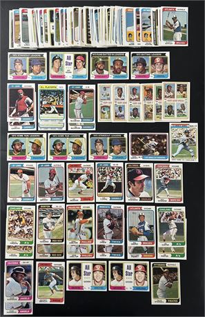1974 Topps Baseball Loaded with HOF/Stars Lot (130) NM AVG SHARP!