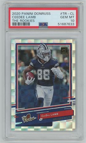 2020 Panini Donruss CeeDee Lamb The Rookies PSA 10 GEM MINT