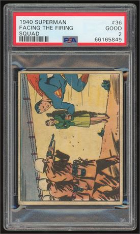 1940 Superman #36 Facing The Firing Squad PSA 2 GOOD
