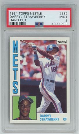 1984 Topps Nestle #182 Darryl Strawberry RC PSA 9 MINT