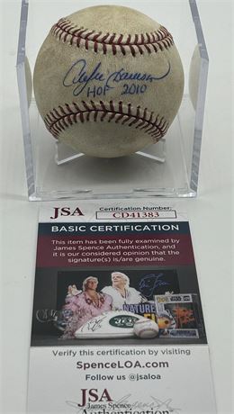 Andre Dawson Autographed Bud Selig Era Major League Baseball JSA