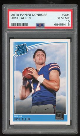 2018 Panini Donruss #304 Josh Allen Rated Rookie PSA 10 GEM MINT