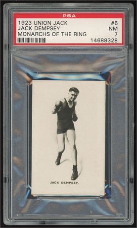 1923 Union Jack Monarchs of the Ring Jack Dempsey PSA 7 NM