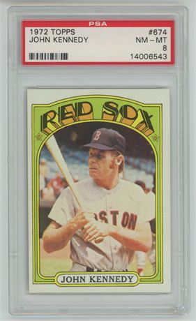 1972 Topps #674 John Kennedy Hi # PSA 8 NMMT