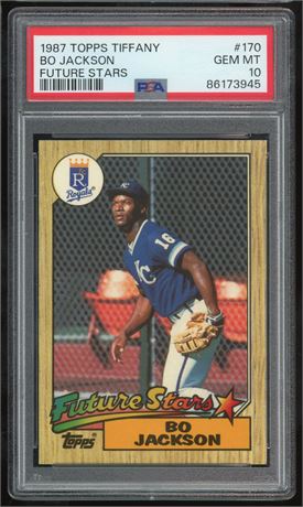 1987 Topps Tiffany #170 Bo Jackson RC Future Stars PSA 10 GEM MINT