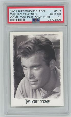 2009 Rittenhouse Archives William Shatner Twilight Zone PSA 10 GEM MINT