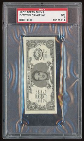1962 Topps Bucks Harmon Killebrew PSA 7 NM Pop 5 Only 10 Higher