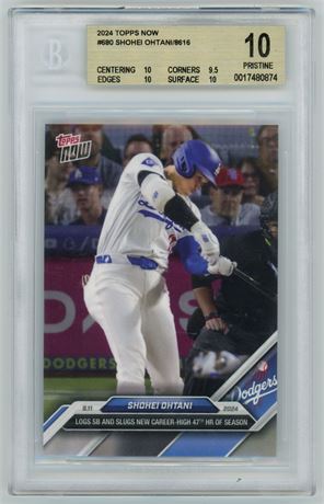 2024 Topps Now #680 Shohei Ohtani BGS 10 PRISTINE