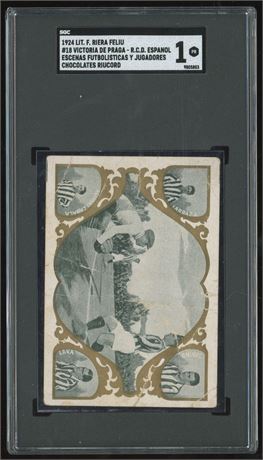 1924 Lit F Riera Feliu #18 Victoria De Praga-RCD Espanol Escenas SGC 1 POOR