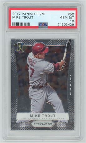 2012 Panini Prizm #50 Mike Trout PSA 10 GEM MINT