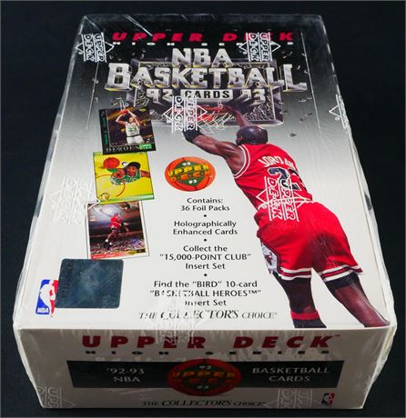 1992 Upper Deck Basketball High Series Box (36 Packs) Factory Sealed