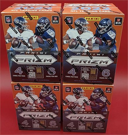 2022 Panini Prizm Football Sealed Blaster Box Lot (4) Possible Purdy RC